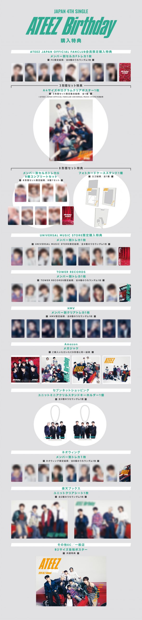 ateez サン 回りくどい yzy withfans 中華特典セット