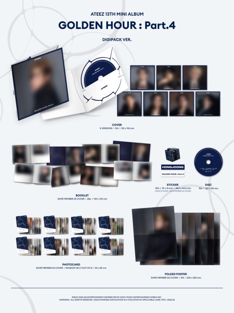 ATEEZ - 13TH MINI ALBUM [GOLDEN HOUR : Part.4] 日本公式輸入盤販売 