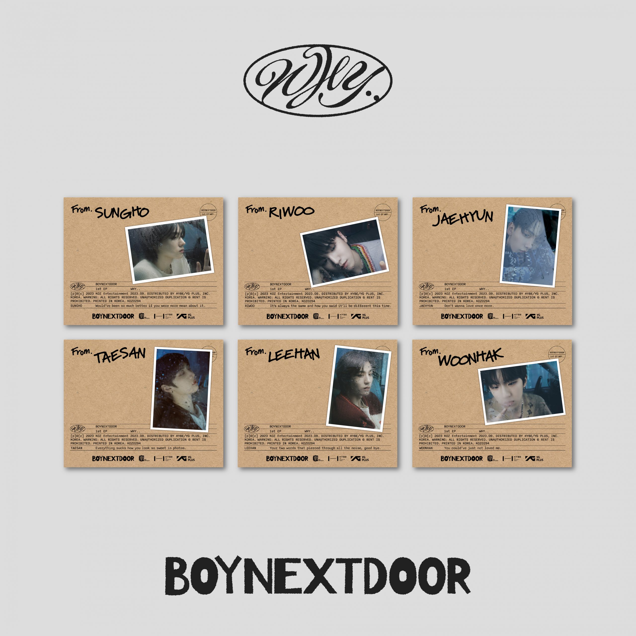 BOYNEXTDOOR 1st EP『WHY..』予約販売開始！ - BOYNEXTDOOR