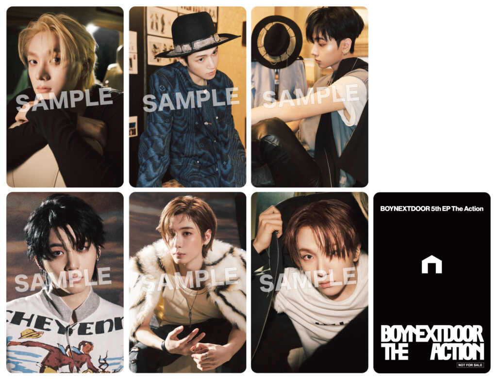 BOYNEXTDOOR 5th EP 『The Action』ストア別購入特典の絵柄公開 