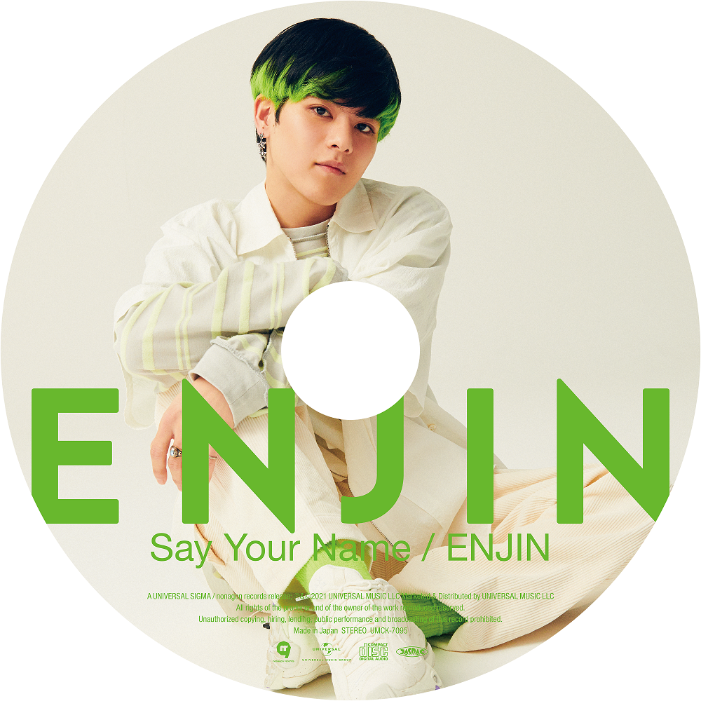 1st 両A面SG「Say Your Name / ENJIN」ジャケット写真＆アーティスト