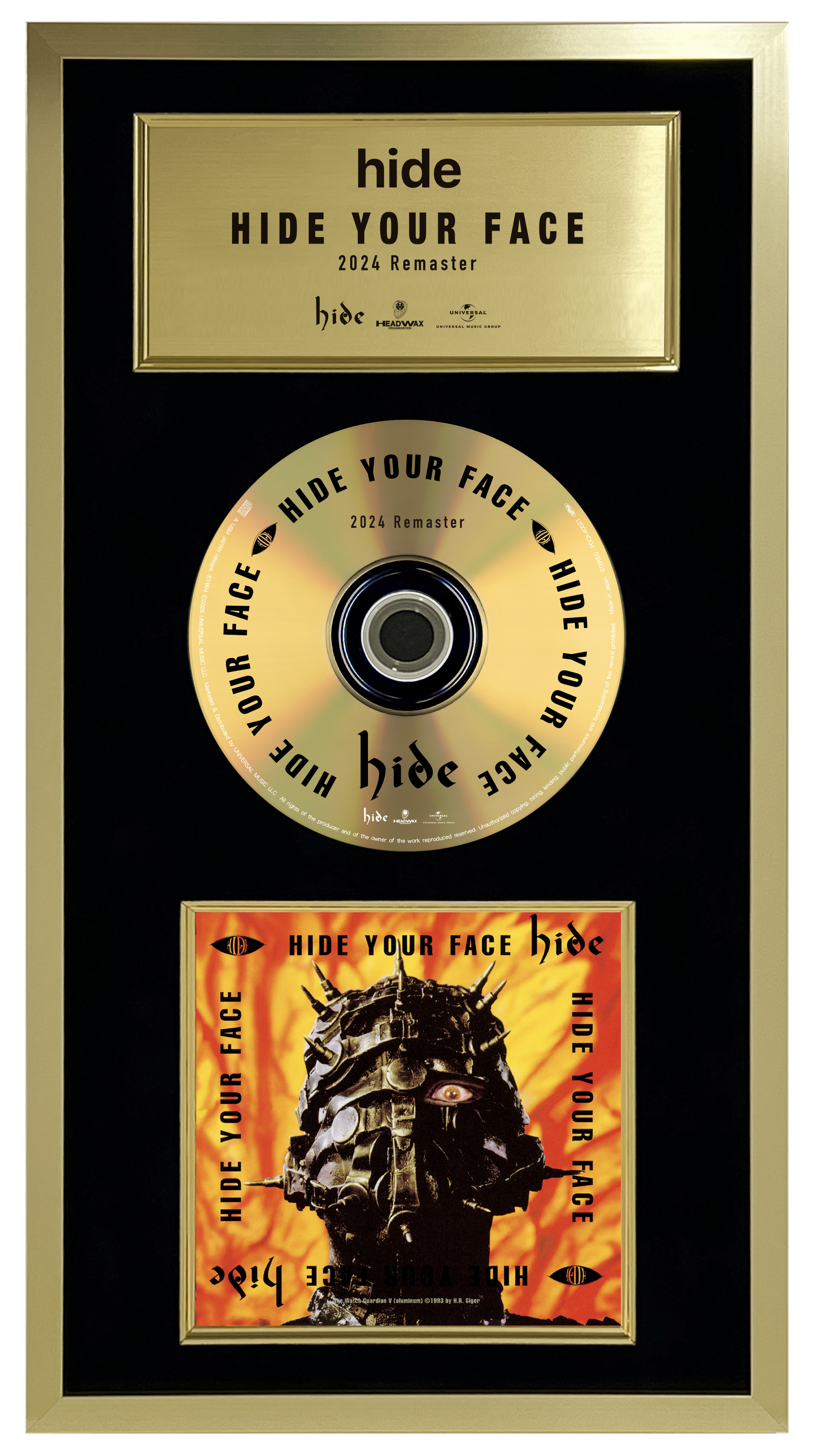 HIDE YOUR FACE (2024 Remaster) 24Kゴールドディスク
