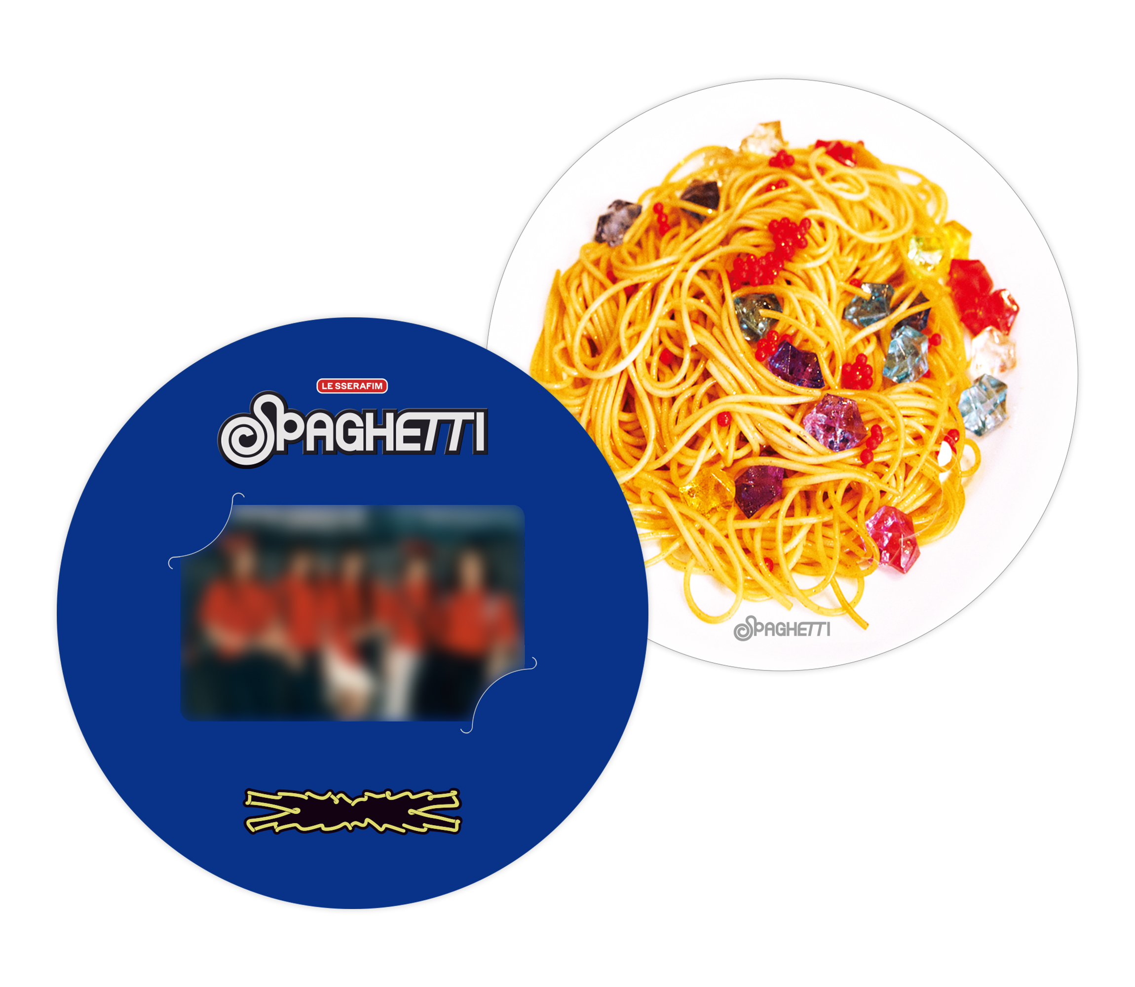 Le Sserafim CD購入特典　 A賞　全員直筆サイン入りB2ポスター LE SSERAFIM 1st Single 'SPAGHETTI' CD購入特典絵柄公開！ - LE