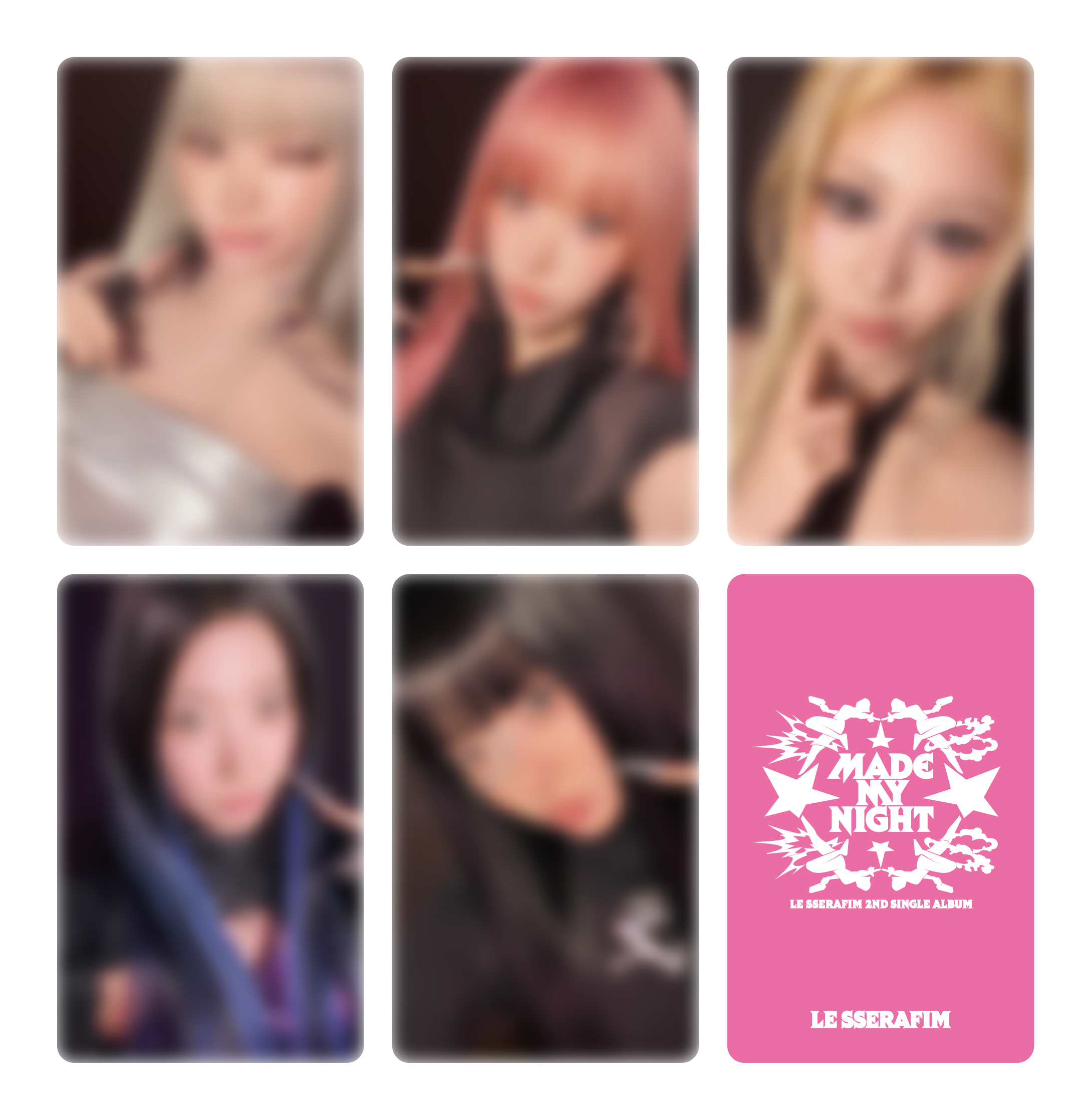 LE SSERAFIM 2nd Single 'Made My Night' CD購入特典絵柄公開！ - LE