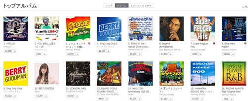 マカラフィンitunesレゲエ2位
