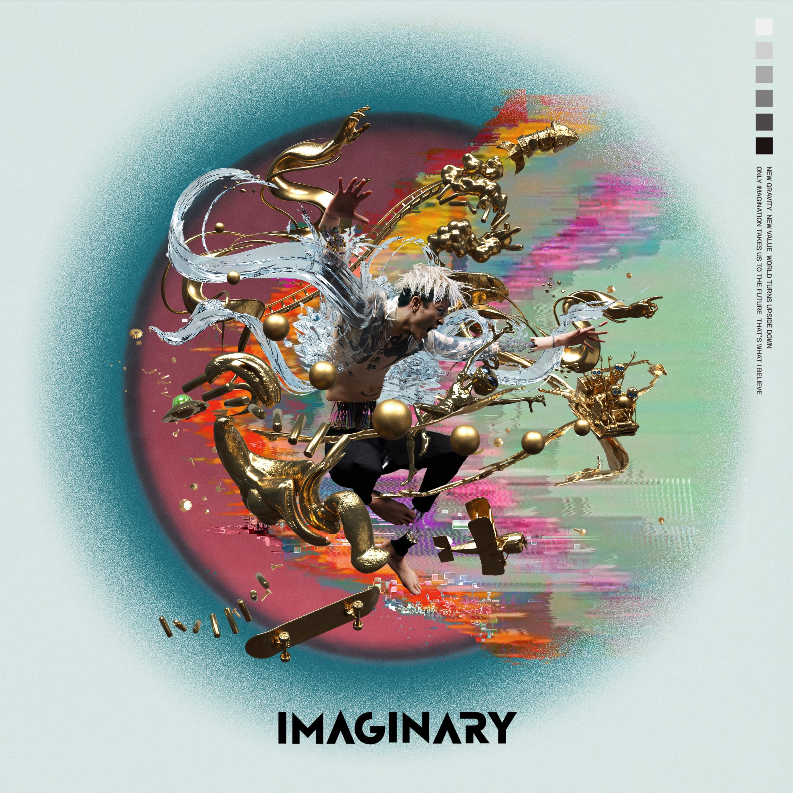 Miyavi 世界は反転する 想像の力で新しい世界へ飛び込め 13thオリジナル フルアルバム Imaginary Newアーティスト写真 ジャケット写真公開 リード曲 New Gravity 本日先行配信 アルバム予約開始 アルバム収録全11曲トラックリスト