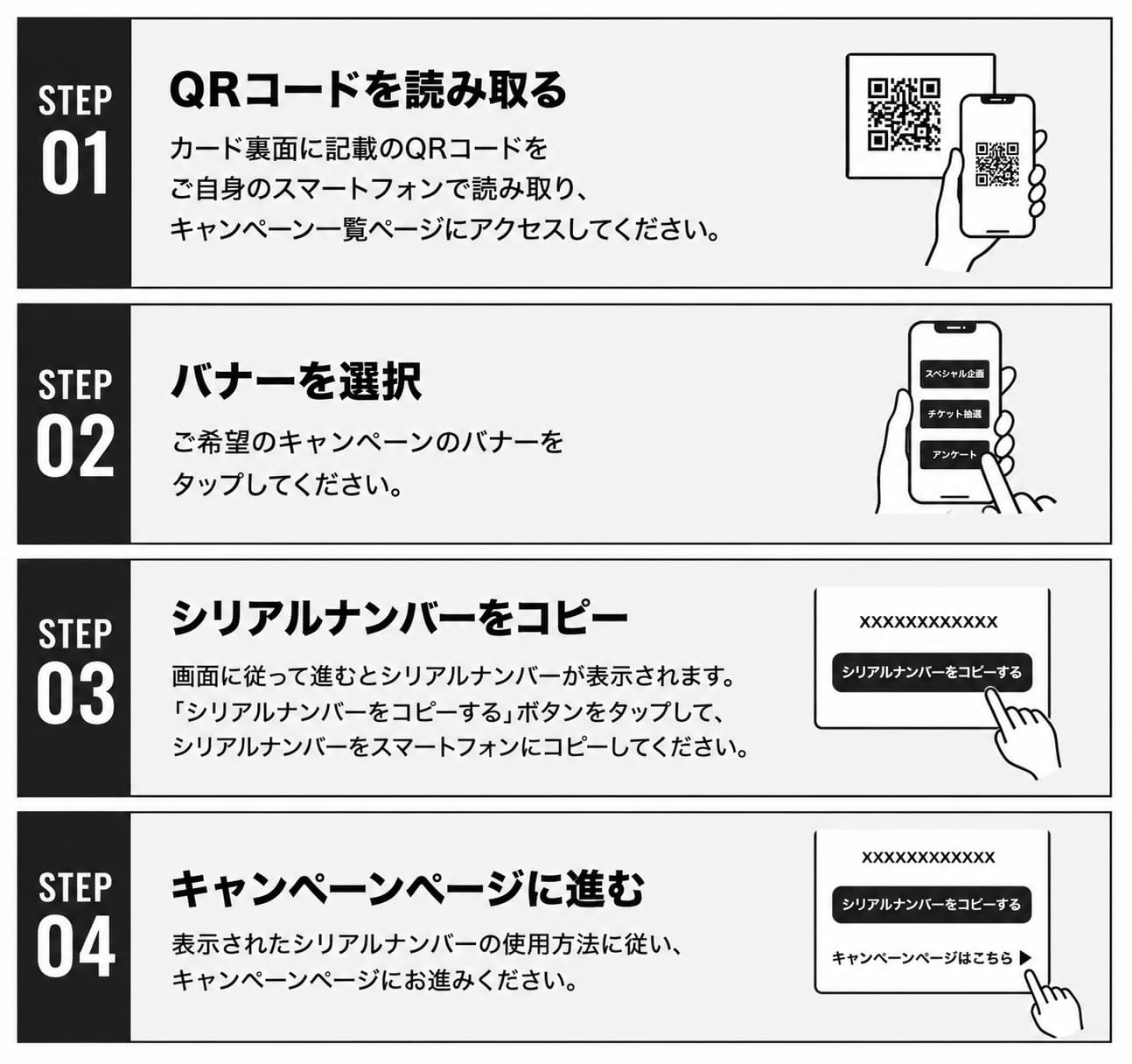 ユニークQRコード利用方法