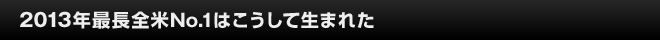 2013年最長全米No.1はこうして生まれた