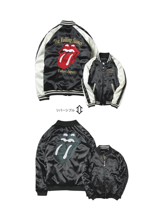 The Rolling Stones×JACKROSE-Tokyo Japan-リバーシブルスカジャンの 