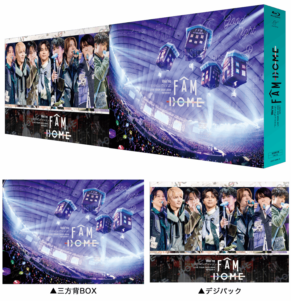 We’re FAM DOME LIVE TOUR DVD DVD】We're timelesz LIVE TOUR 2025-2026 episode 1 FAM DOME(初回