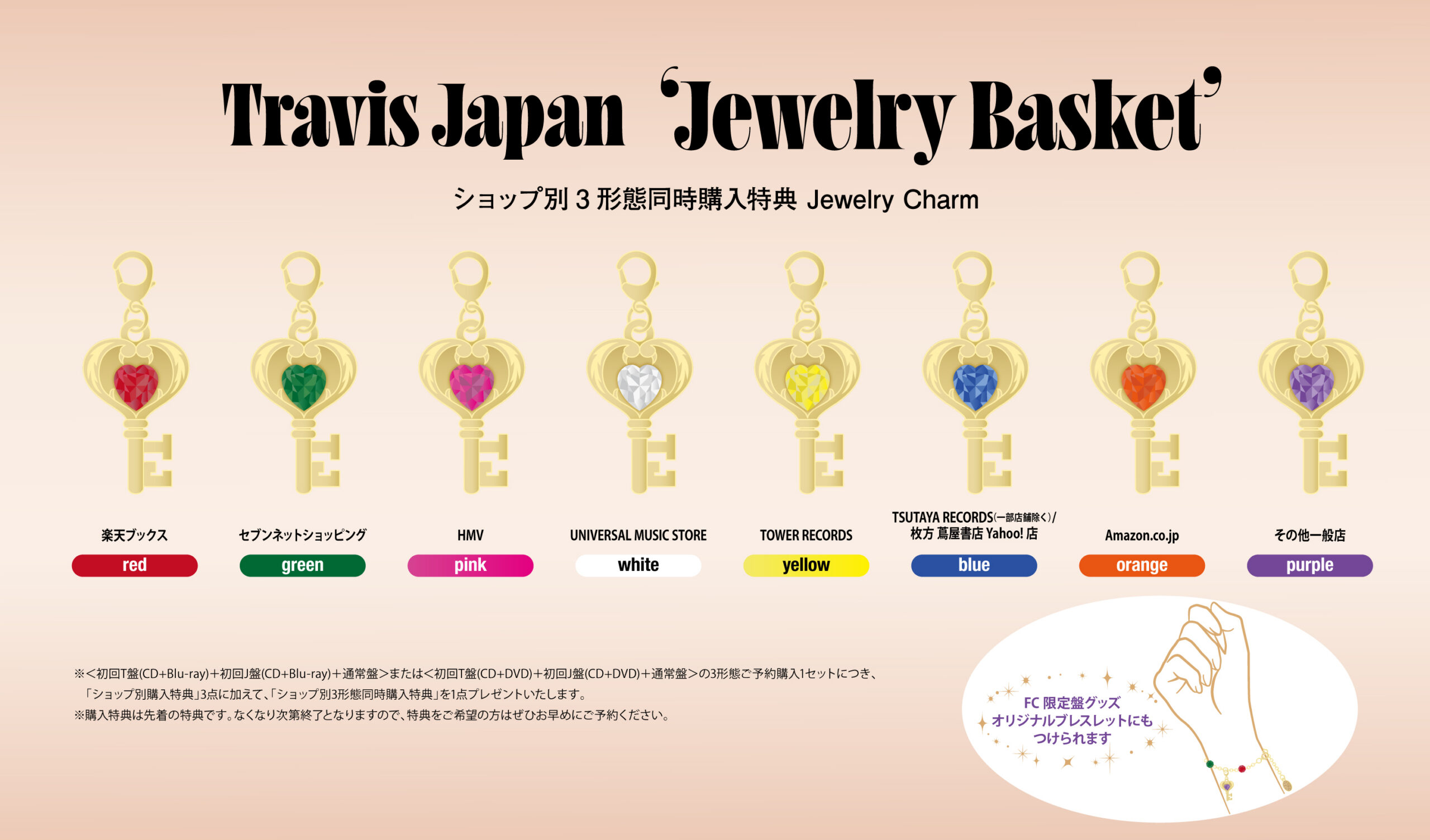 Travis Japan 4th Album 11月18日「Jewelry Basket」発売決定
