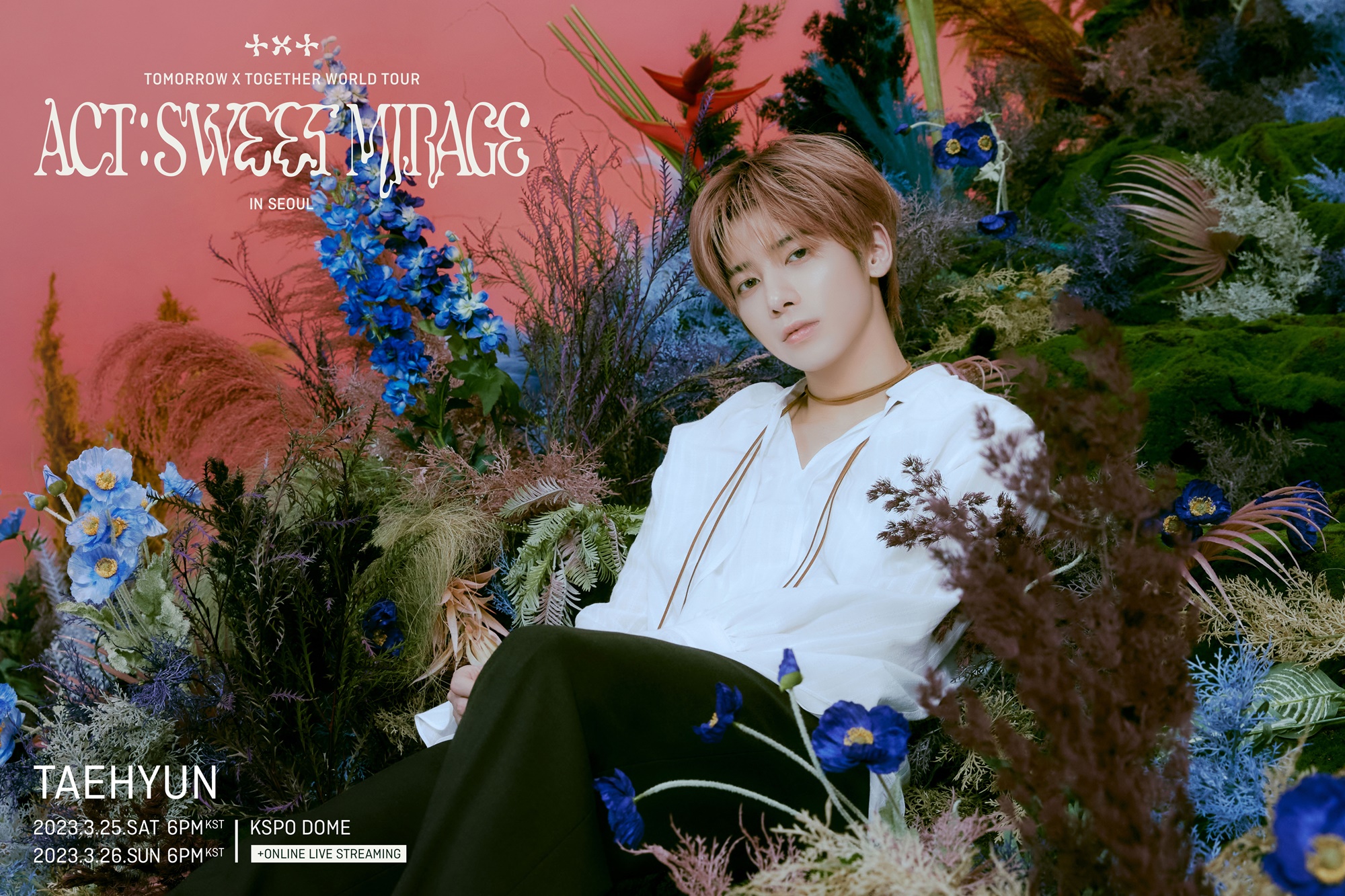 POSTER OFFICIEL TXT (TOMORROW X TOGETHER) – SWEET MIRAGE TOUR – IMAGE STYLE PIQUET, COLLECTION FAN